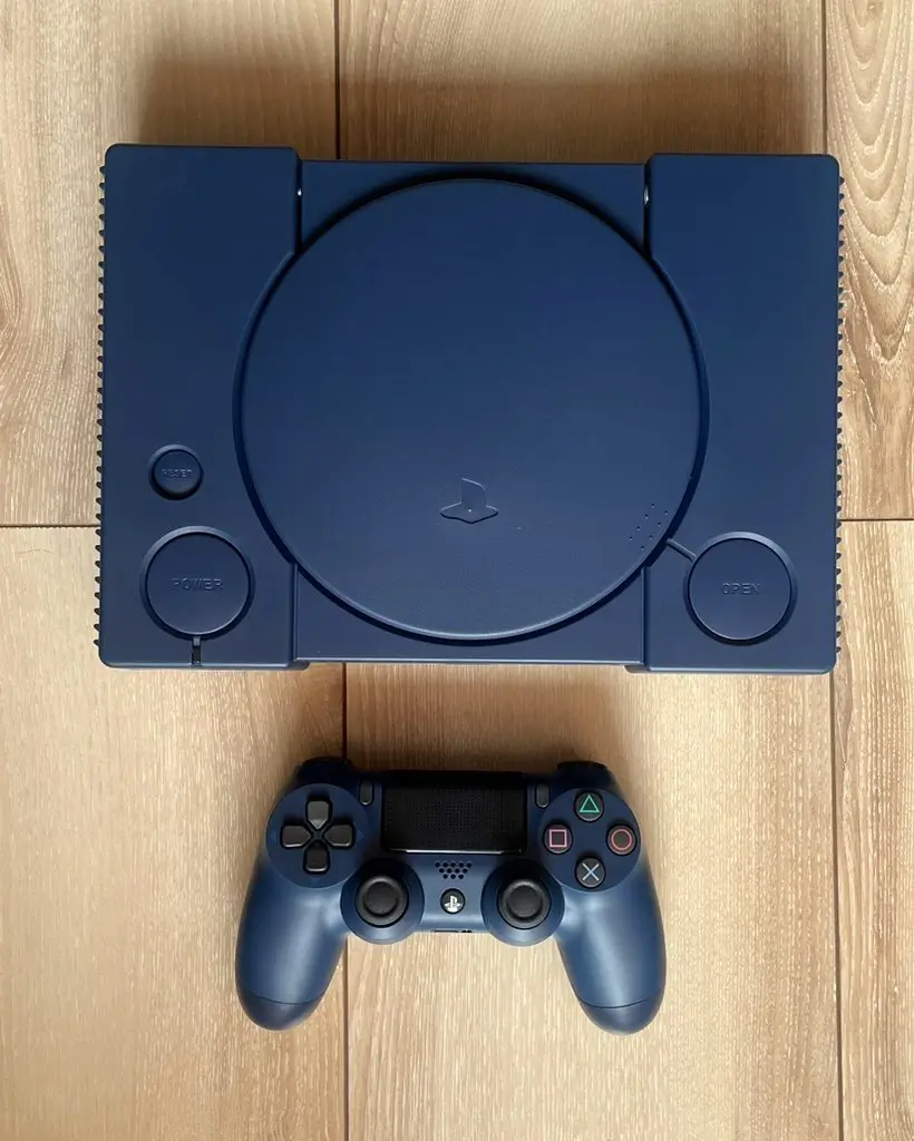 Playstation Replacement Shell - Opaque Midnight Blue